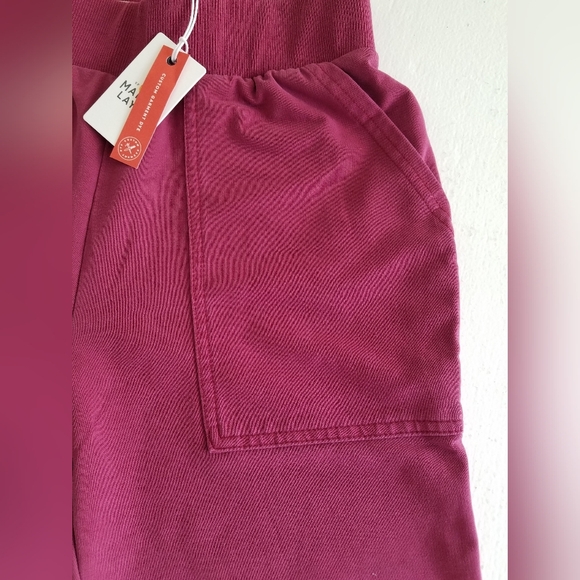 NWT MARINE LAYER Women's Jloggers Sweat Pants Burgundy Size XS - Picture 4 of 9